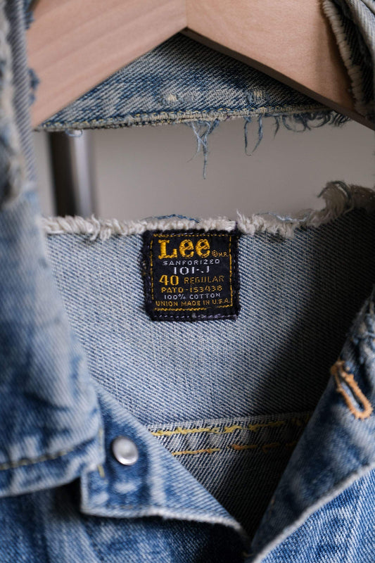 1970’s Lee Riders 101-J Cut-Off Sleeves Denim Jacket 原版古著 丹寧夾克剪袖背心