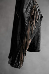 Vintage Excelled Tassel Leather Biker Jacket 古著流蘇真皮騎士皮衣夾克