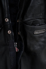 Vintage Hein Gericke Leather Motorcycle Bib Overalls 古著真皮摩托車騎士吊帶褲