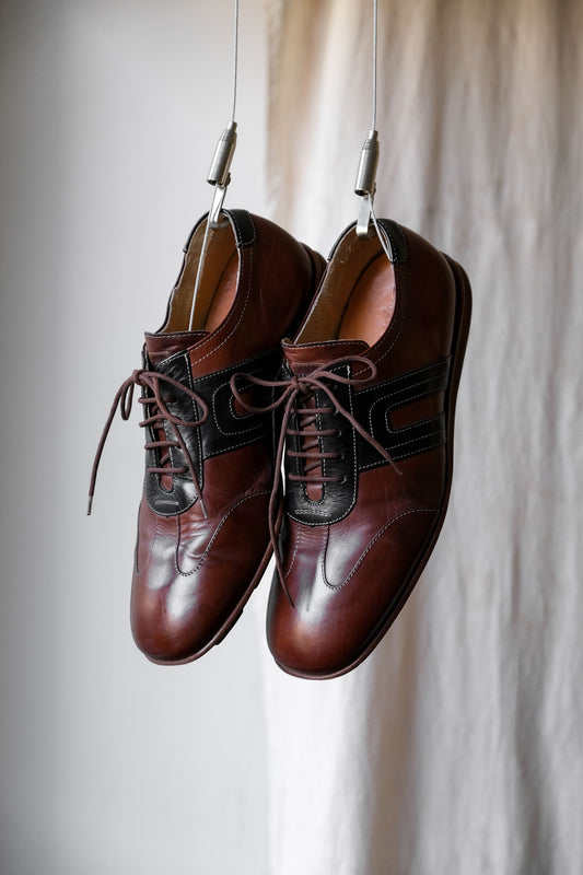 LLOYD レースアップレザースニーカー ドイツのレトロなレザーシューズブランド