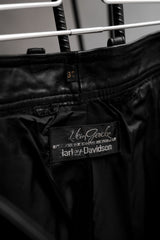 Vintage Hein Gericke for Harley-Davidson Leather Motorcycle Biker Pants 古著哈雷騎士皮褲 褲腳排釦