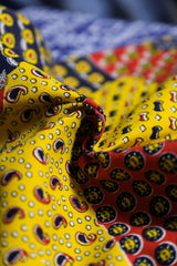 1970's Vintage Full Print Pants (Talon Buckle) 1970s hippie style printed trousers