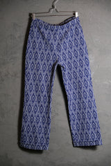Vintage Full Print Knitted Pants Vintage totem print knitted trousers