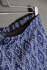 Vintage Full Print Knitted Pants Vintage totem print knitted trousers