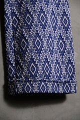 Vintage Full Print Knitted Pants Vintage totem print knitted trousers