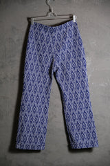 Vintage Full Print Knitted Pants Vintage totem print knitted trousers
