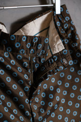 IZOD 1980年代 ヴィンテージ フルプリント シルクパンツ タロンジッパー