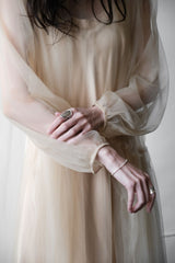 Chika Kisada Tulle One Piece Dress Japanese designer brand high-necked tulle dress with detachable lining