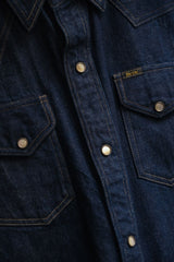 Deluxe Wear Denim Western Shirt 日本復古品牌 深色丹寧西部襯衫 日本製