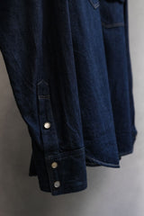 Deluxe Wear Denim Western Shirt 日本復古品牌 深色丹寧西部襯衫 日本製