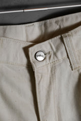 90年代の日本のヴィンテージ「シンプルライフ」オフホワイトデニムブーツカットジーンズ