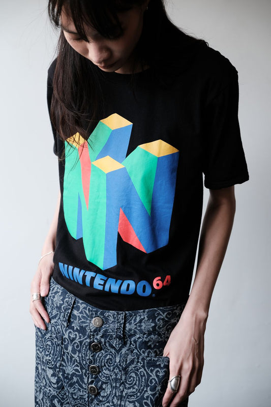 NINTENDO 64 クラシックロゴTシャツ 任天堂コーポレートショートTシャツ