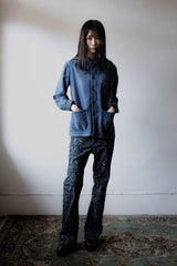 French Vintage “Le Sans Pareil” Moleskin Work Jacket French vintage blue moleskin work jacket