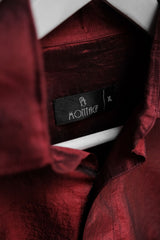 Vintage Montage Metallic Shirt 復古紅色金屬光澤襯衫