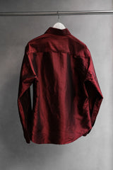 Vintage Montage Metallic Shirt 復古紅色金屬光澤襯衫