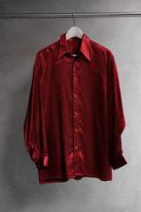 Vintage Gert Keller Satin Shirt 復古紅色緞面光澤襯衫
