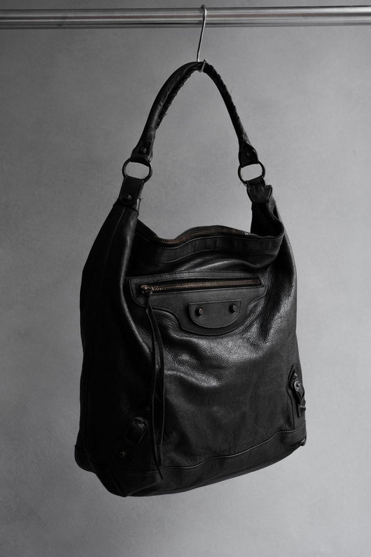Balenciaga Leather Day Hobo Bag 巴黎世家 單肩揹皮革機車包