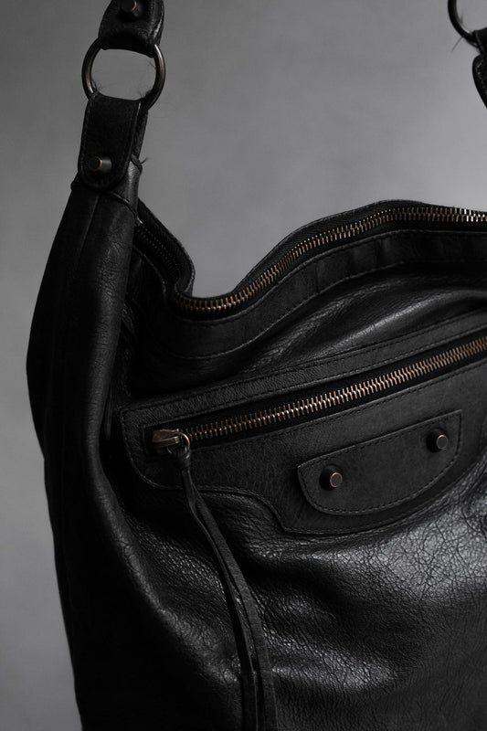 Balenciaga Leather Day Hobo Bag 巴黎世家 單肩揹皮革機車包