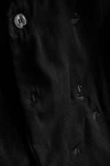 1930s Vintage French Wool Sack Coat with Embroidery Repair