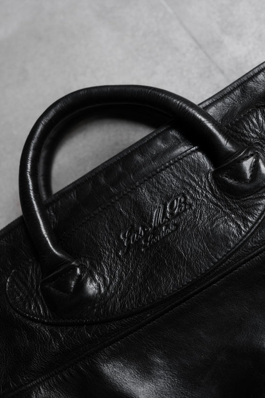 Jas-M.B. Leather Studded / Hand Bag 英國手工製包袋品牌 帆布背帶皮革鉚釘手提肩背包