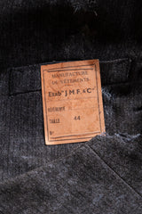 Deadstock 1930's "JMF &Co." French Distressed Wool Waistcoat
