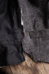 Deadstock 1930's "JMF &Co." French Distressed Wool Waistcoat