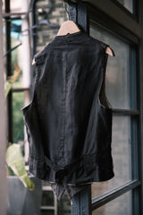 Deadstock 1930's "JMF &Co." French Distressed Wool Waistcoat