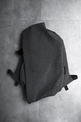 Cote&Ciel Isar Backpack, a French fashion and functional bag brand, features a waterproof canvas backpack in heather gray.