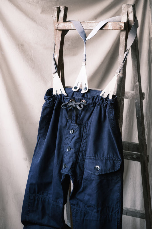 1962's British Royal Navy Windproof Ventile Trousers British Royal Navy Submarine Soldiers Windproof Ventile Trousers Use Lightning Zipper