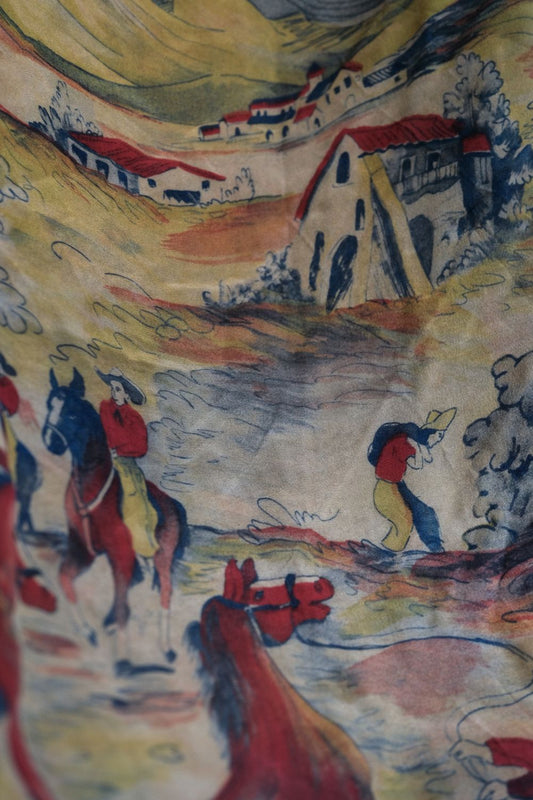 BODE Multicolor Pampa Pony Scarf 美國設計師品牌 絲質印花方巾 *全新附吊牌