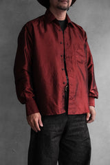 Vintage Montage Metallic Shirt 復古紅色金屬光澤襯衫