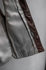 Sunrise Leather Co. Sherpa Collar Leather Vest 羊羔絨領皮衣背心