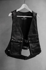 Bad Company Vintage Leather Work Vest 古著皮革工裝背心