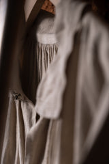 French 1900's Antique White Linen Painter Biaude