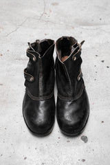 Vintage Double Buckle Leather Ankle Boots 雙皮帶扣短靴