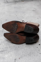 Tony Mora Lace-up Leather Cowboy Western Boots 古著 綁帶雕花皮革牛仔西部靴 西班牙製