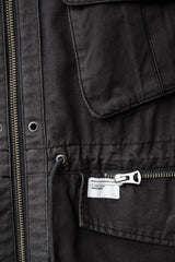Undercover 11S/S Military Field Jacket Takahashi Shield zipper military jacket with wire on the hood