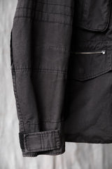 Undercover 11S/S Military Field Jacket Takahashi Shield zipper military jacket with wire on the hood