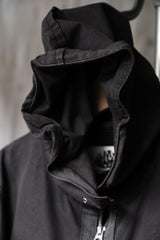 Undercover 11S/S Military Field Jacket Takahashi Shield zipper military jacket with wire on the hood