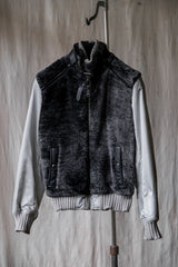 Dolce & Gabbana 07F/W Wool Fur Patch Nylon Jacket