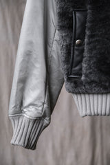 Dolce & Gabbana 07F/W Wool Fur Patch Nylon Jacket