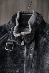 Dolce & Gabbana 07F/W Wool Fur Patch Nylon Jacket