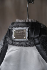 Dolce & Gabbana 07F/W Wool Fur Patch Nylon Jacket