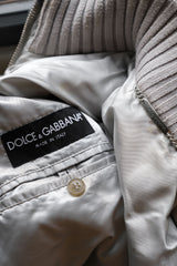 Dolce & Gabbana 07F/W Wool Fur Patch Nylon Jacket