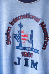1981’s Vintage Skylon International Marathon Ringer Tee 古著馬拉松印花滾邊T 加拿大製