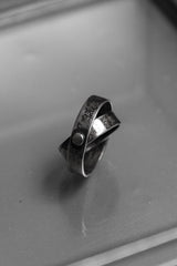 Sterling Silver Crossover Band Ring 雙圈交叉銀戒