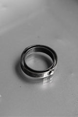 Sterling Silver Crossover Band Ring 雙圈交叉銀戒