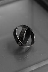 Sterling Silver Crossover Band Ring 雙圈交叉銀戒