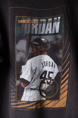 1990’s Vintage Nike Michael Jordan Baseball Tee Made in USA Single Stitch 古著灰標 麥克·喬丹 印花短T 美國製 單線車縫