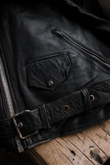 Vintage Hand-Painted "METALLICA Damaged Justice 1988~89" Leather Motorcycle Jacket